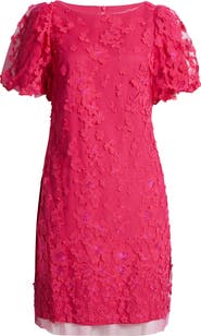 Eliza J Puff Sleeve Shift Dress