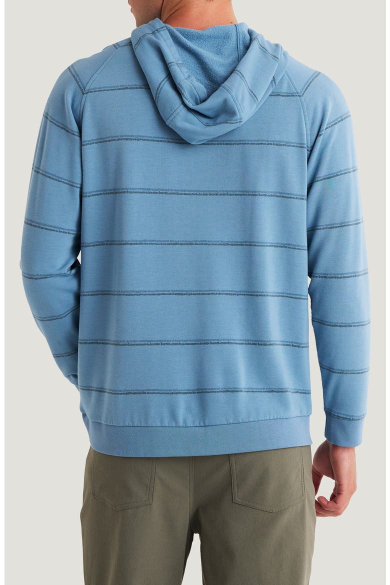 Fleece Hoodie, Alternate, color, DASH DBL STRIPE WINDWD BLUE