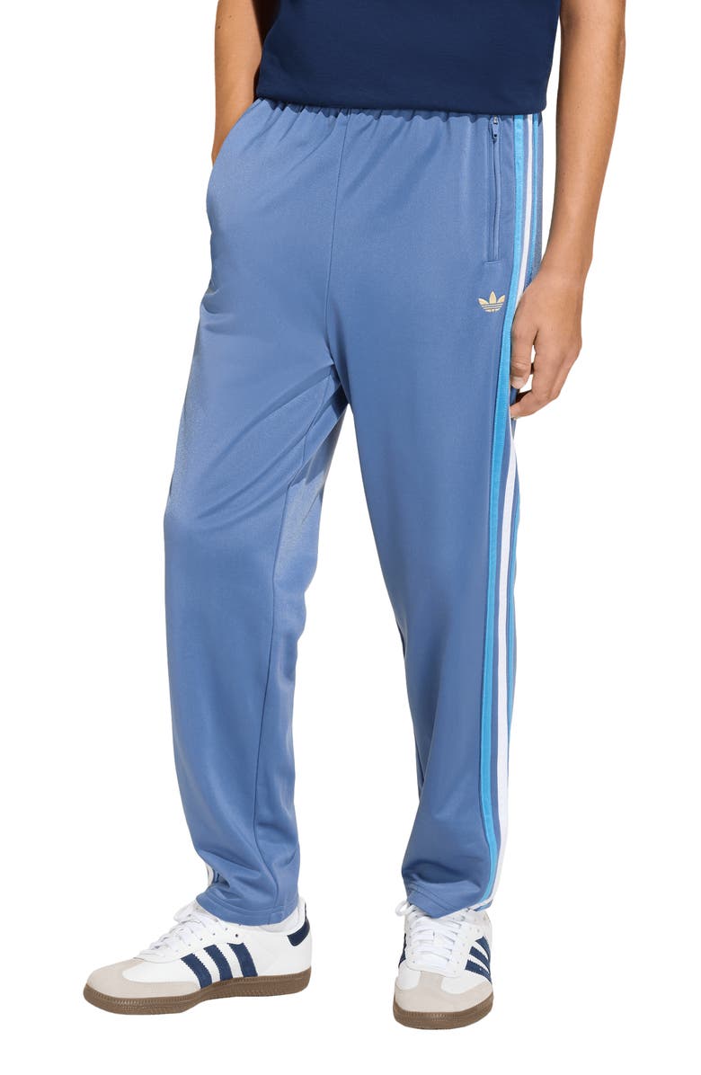 adidas Originals Kids' Firebird Recycled Polyester Track Pants, Alternate, color, Crew Blue/ Light Gold
