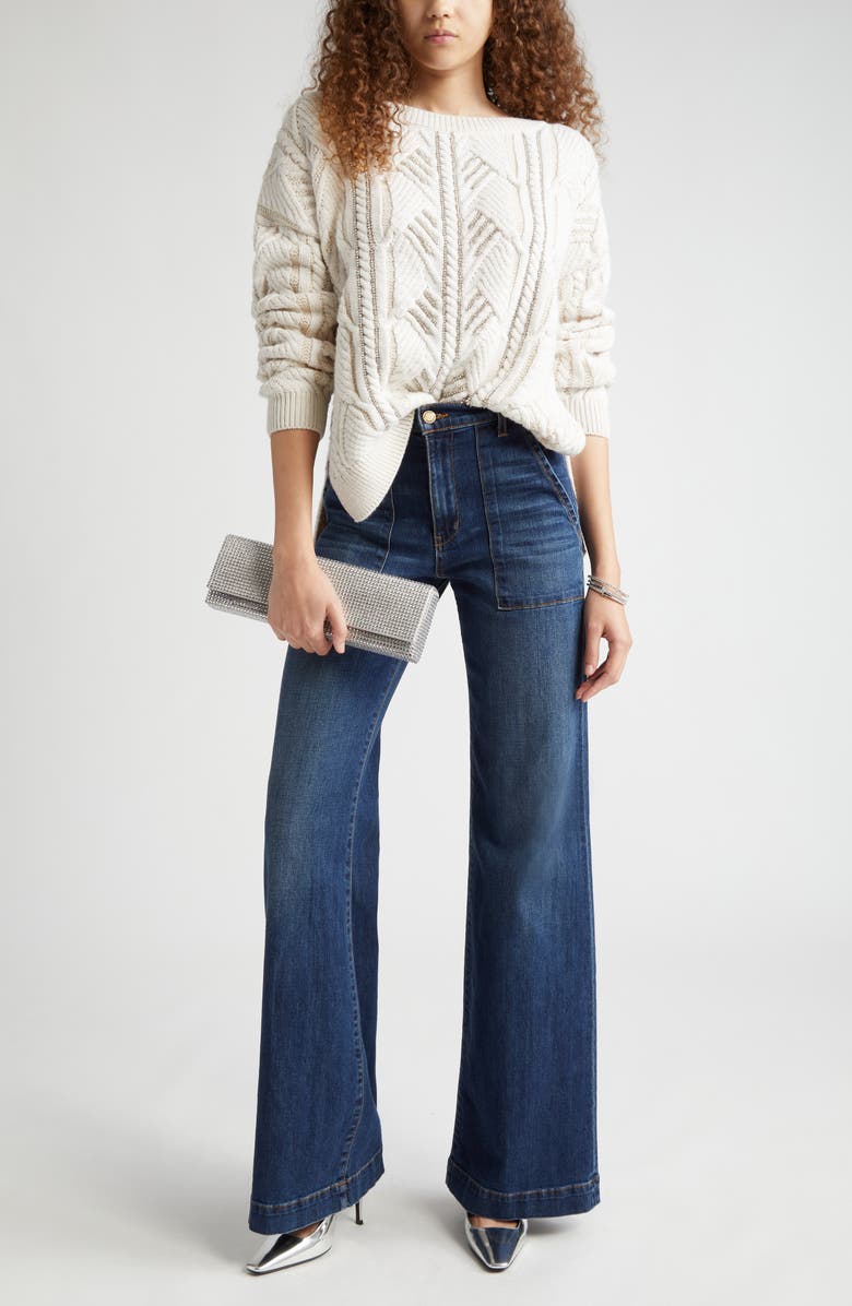 Ramy Brook Clifford Wide Leg Jeans, Main, color, 