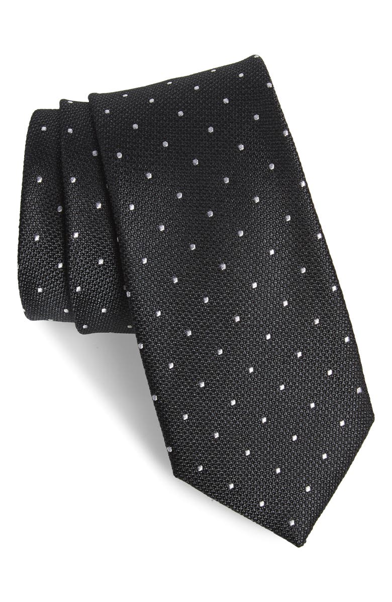 NORDSTROM MEN'S SHOP Saskia Dot Silk Tie, Main, color,