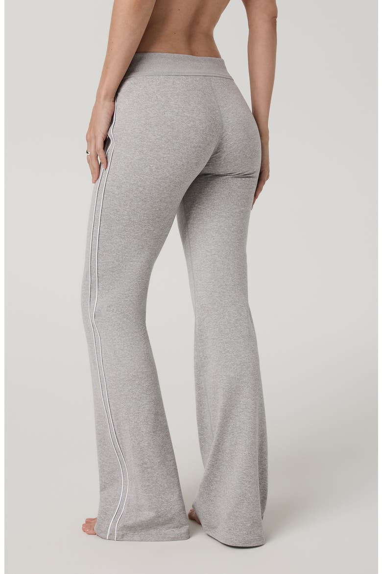 Halo Slim Flare Retro Pants, Alternate, color, PALE GREY HEATHER