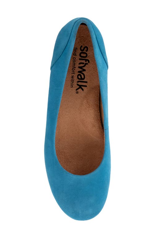 Softwalk ® Sonoma Flat In Sky Blue Suede