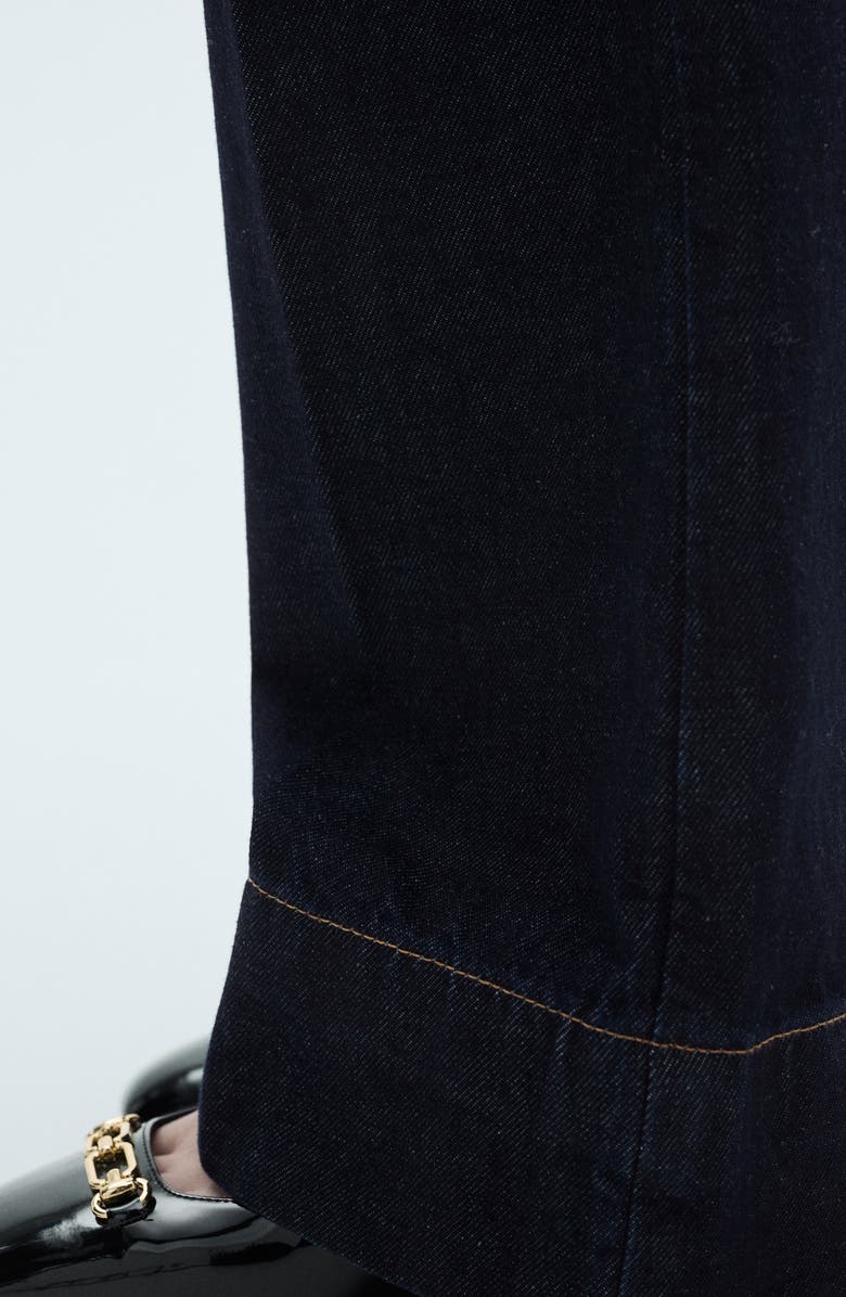 MANGO Layla Mid Rise Wide Leg Jeans, Alternate, color,