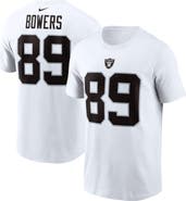 Nike Men's Nike Brock Bowers White Las Vegas Raiders Name & Number T-Shirt