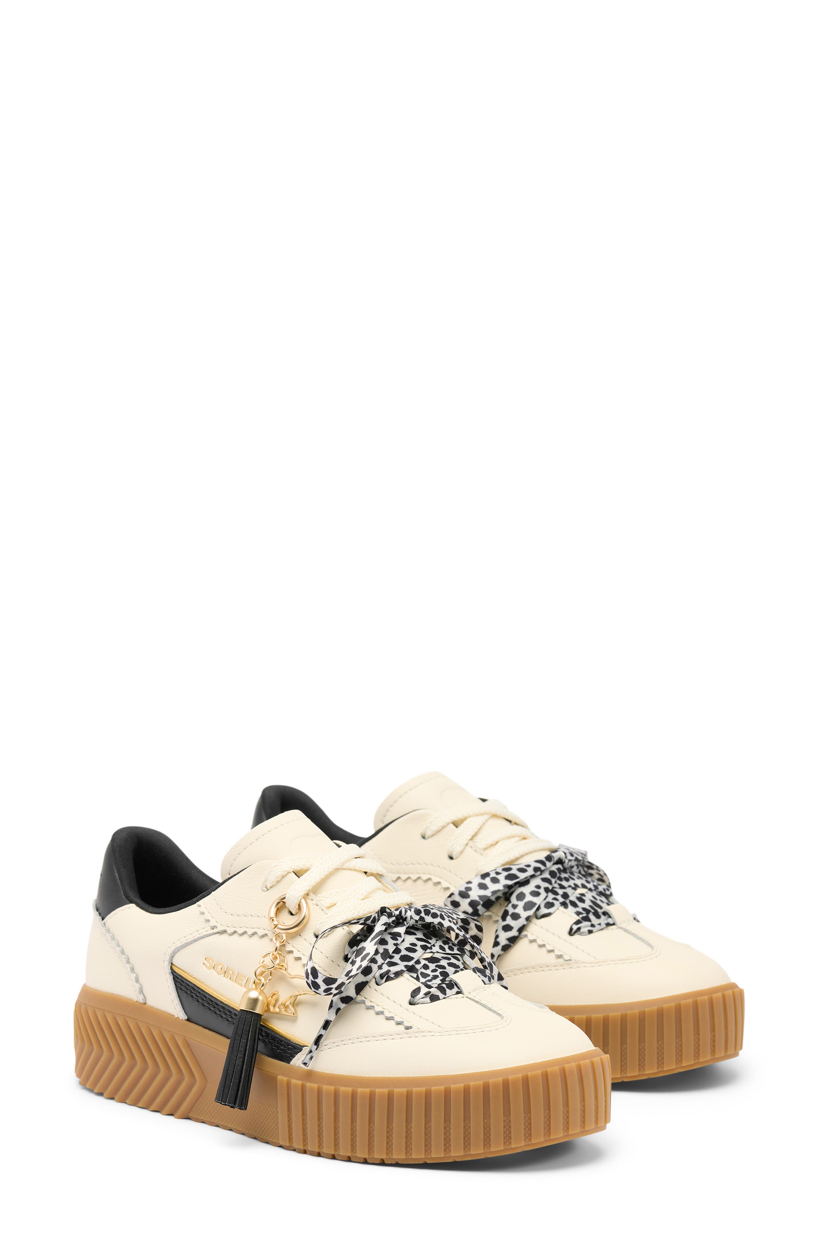 Ona Ave Platform Sneaker, Alternate, color, SNOW/ BLACK