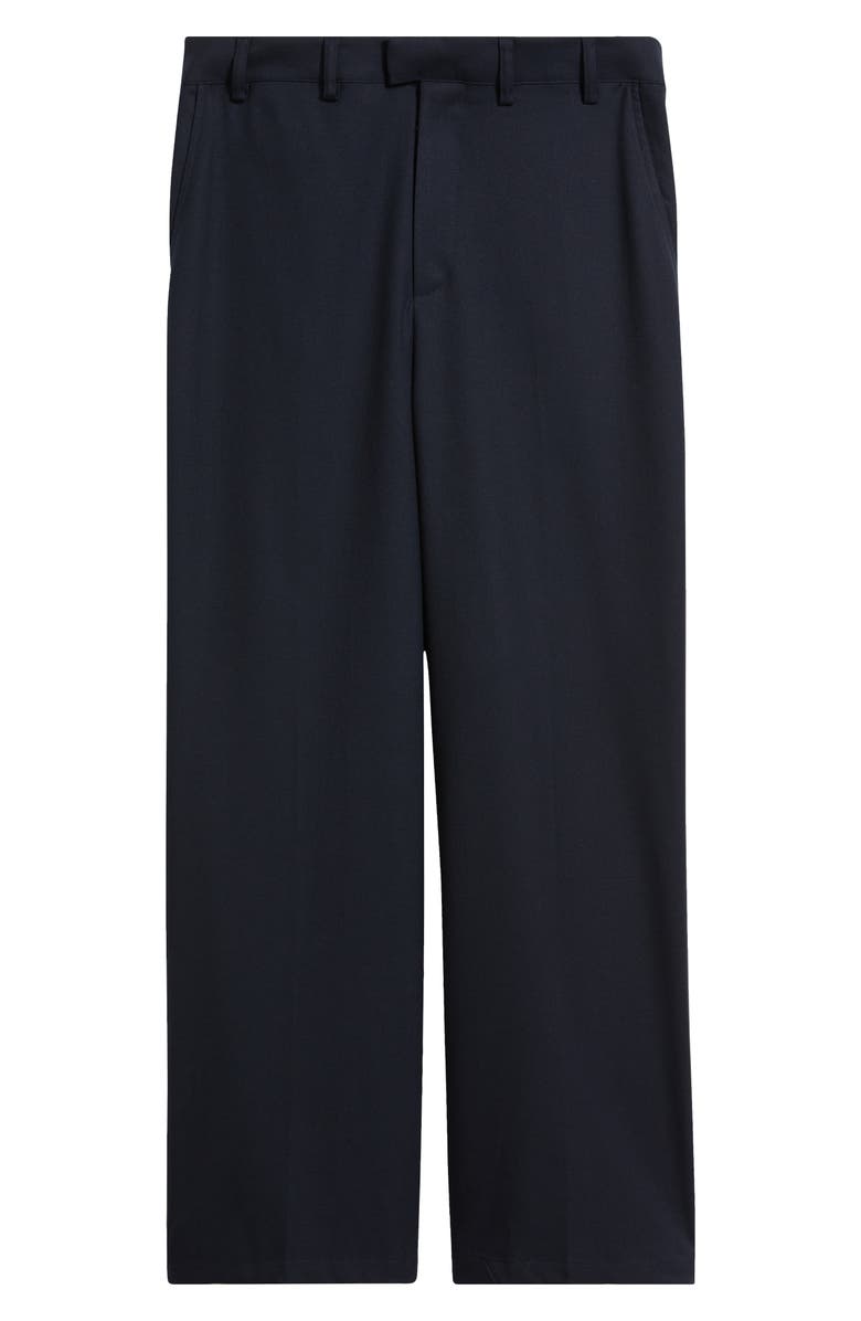 KROST Eco Solid Navy Flat Front Lyocell Blend Pants, Alternate, color, Dark Navy