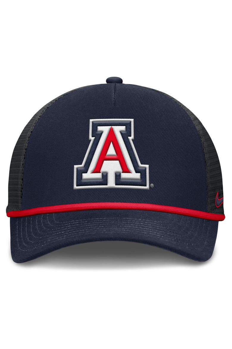 Men's Nike Navy Arizona Wildcats Rise Primetime Trucker Adjustable Hat, Alternate, color, Navy