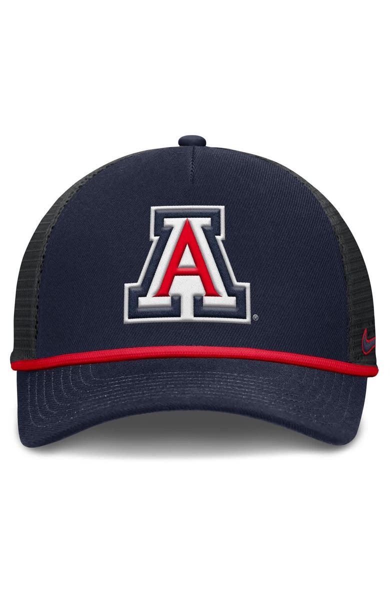Nike Men's Nike Navy Arizona Wildcats Rise Primetime Trucker Adjustable Hat, Alternate, color, Navy