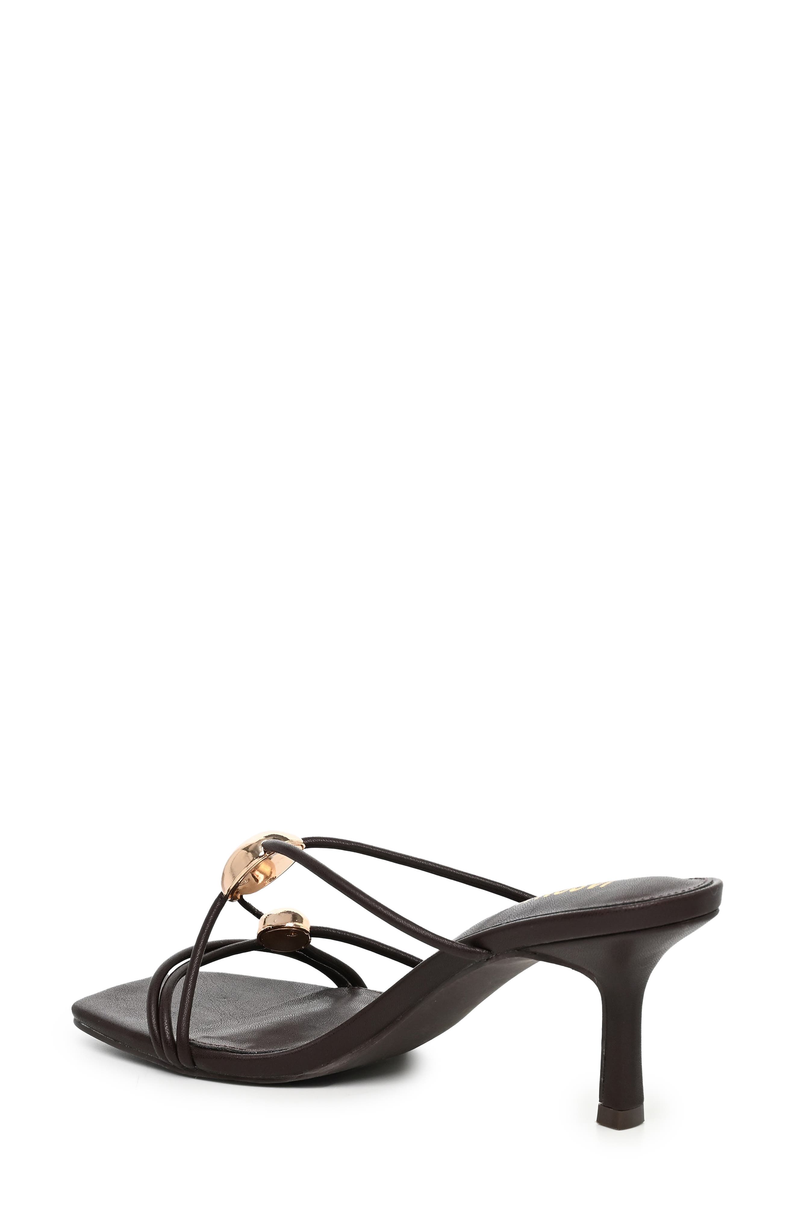 Dumas Strappy Heeled Sandal, Alternate, color, DK BROWN-GOLD