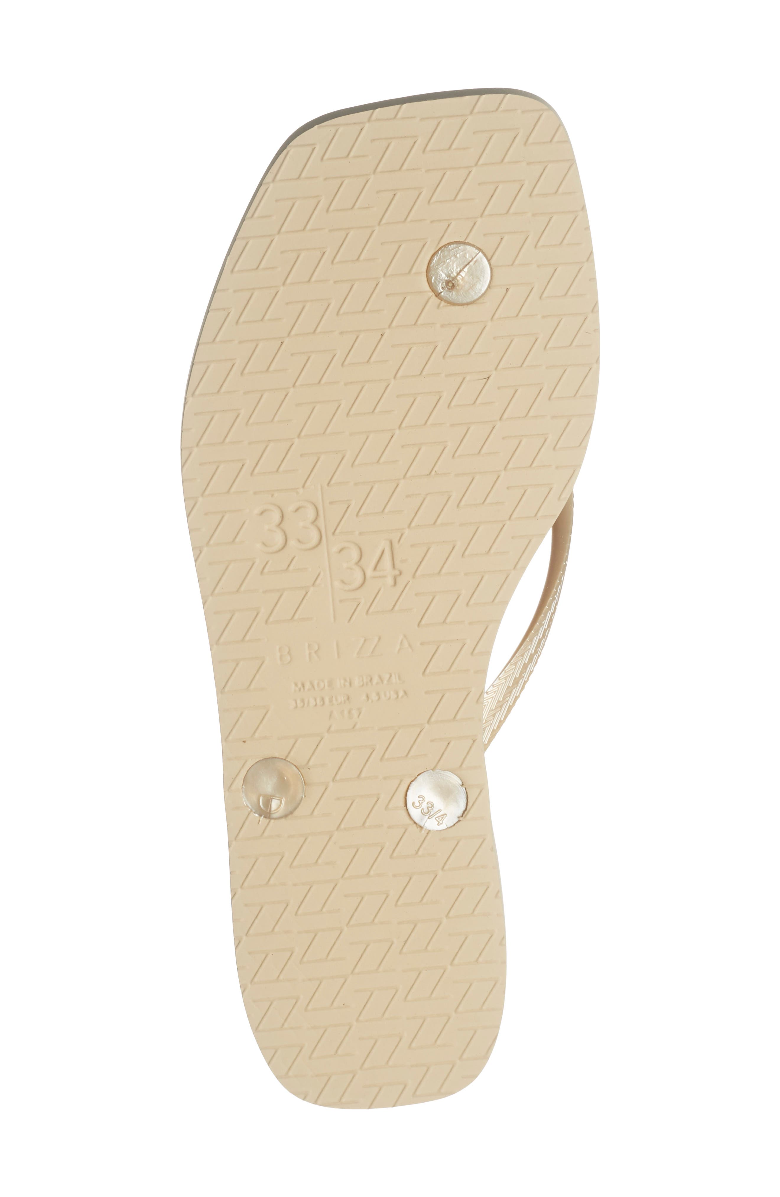 Metallic Flip Flop, Alternate, color, PLATINO