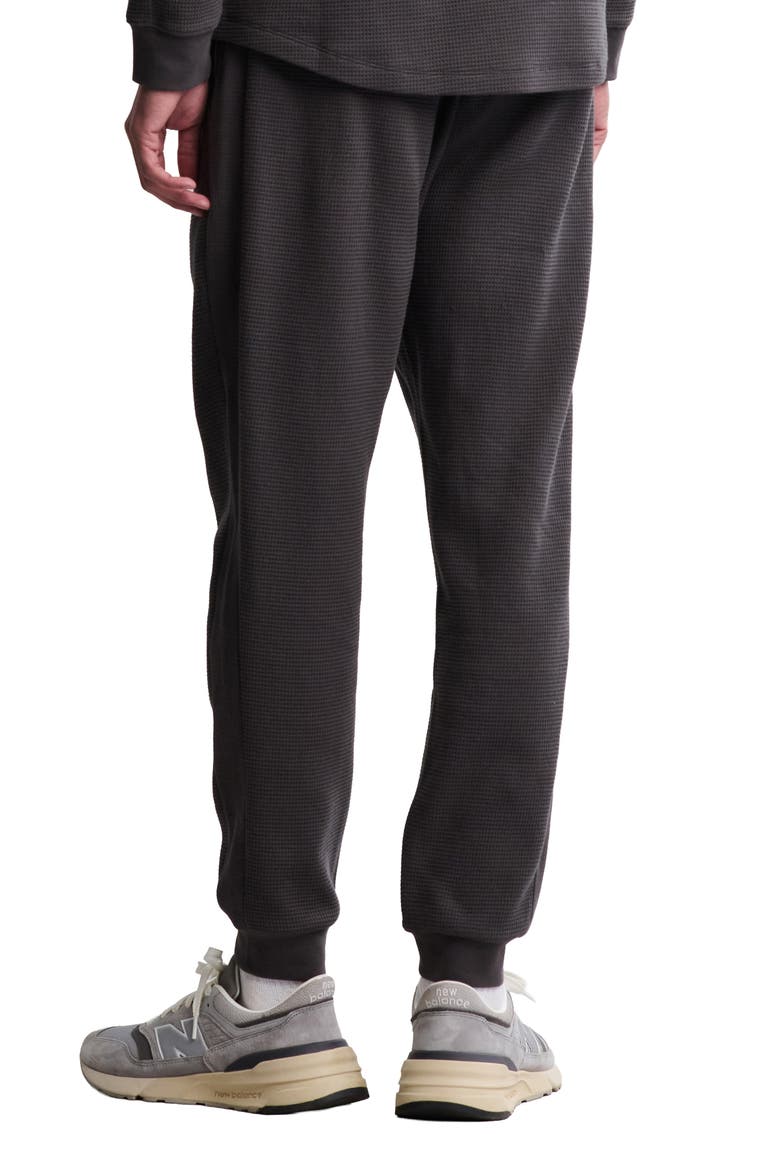Waffle Knit Thermal Joggers, Alternate, color, CARBON