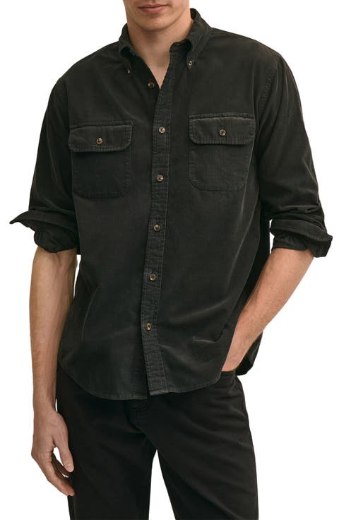 Friday Cotton Corduroy Button-Down Work Shirt