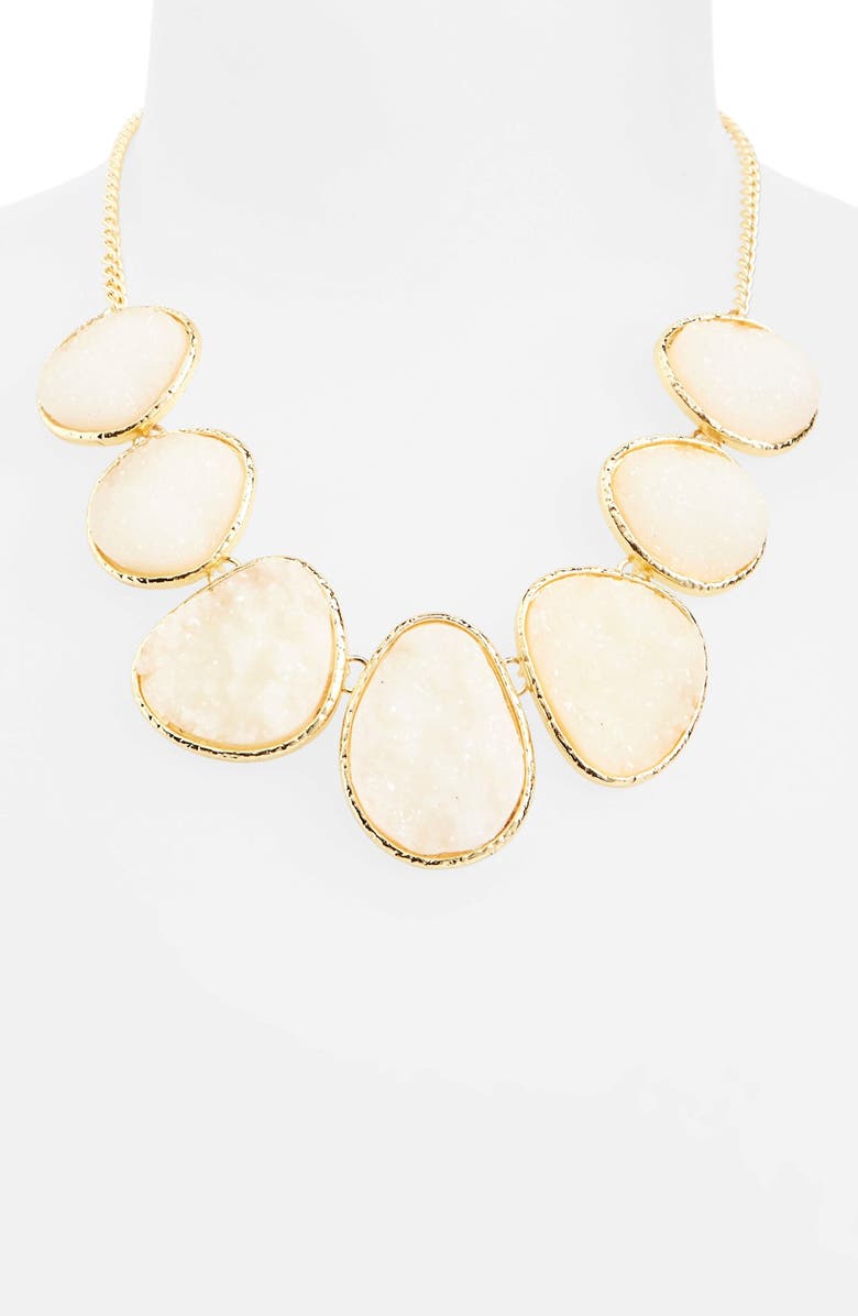 Stephan & Co. Glitter Stone Necklace, Alternate, color,