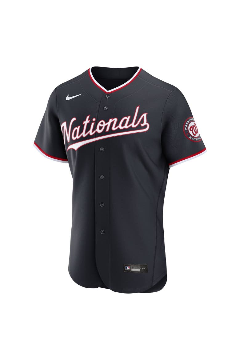 Men's Nike  Navy Washington Nationals Alternate Authentic Jersey, Alternate, color, Navy