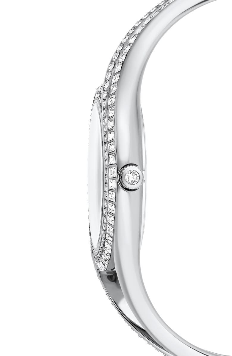 Swarovski Hyperbola Bracelet Watch, 28mm, Alternate, color, Silver