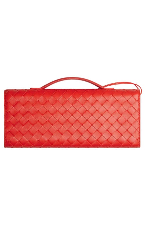 Bottega Veneta Long Andiamo Intrecciato Clutch Bag In Multi
