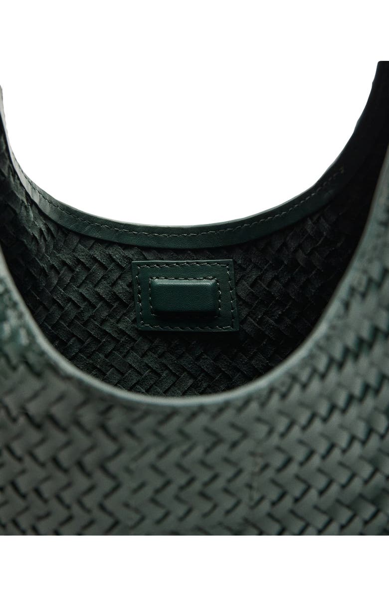 MANGO Mini Braided Leather Bag, Alternate, color,