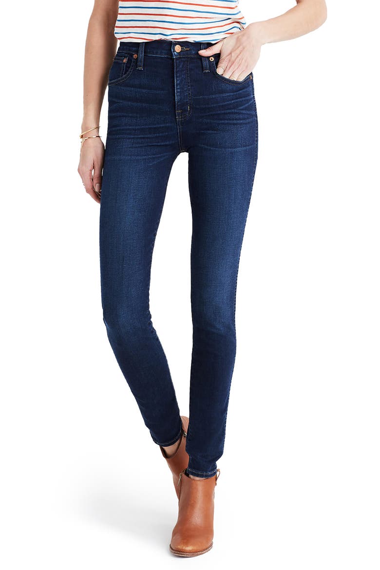 10-Inch High Rise Skinny Jeans, Main, color, HAYES WASH