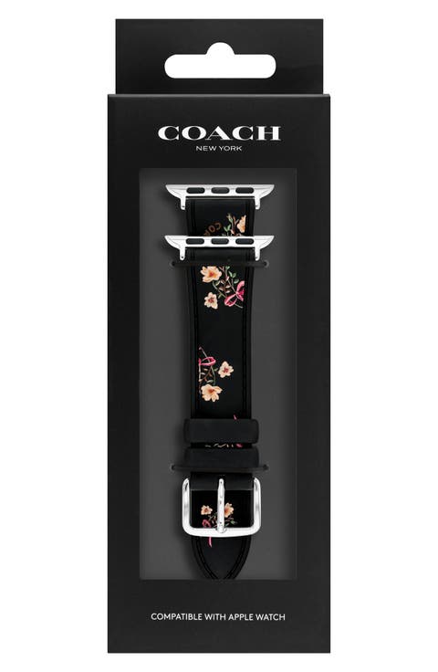 Floral Print Silicone Apple Watch® Watchband