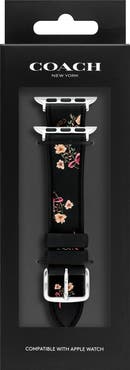 COACH Floral Print Silicone Apple Watch® Watchband
