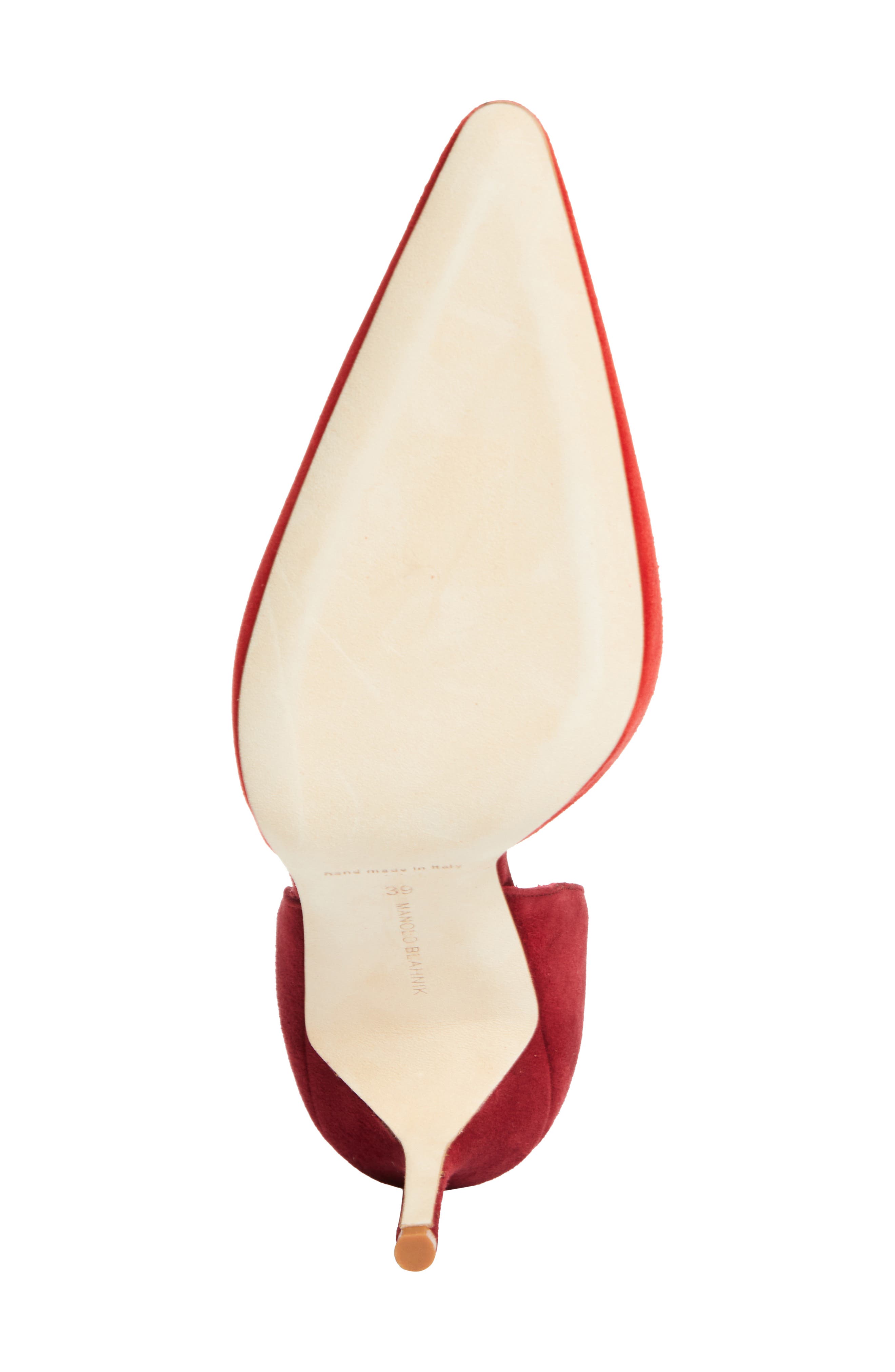 Manolo Blahnik Taylerbinu d'Orsay Pump, Alternate, color, Red 6208/Red 6039