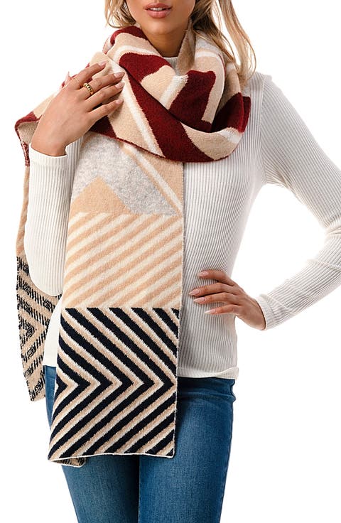 Ultra Soft Chevron Knit Scarf