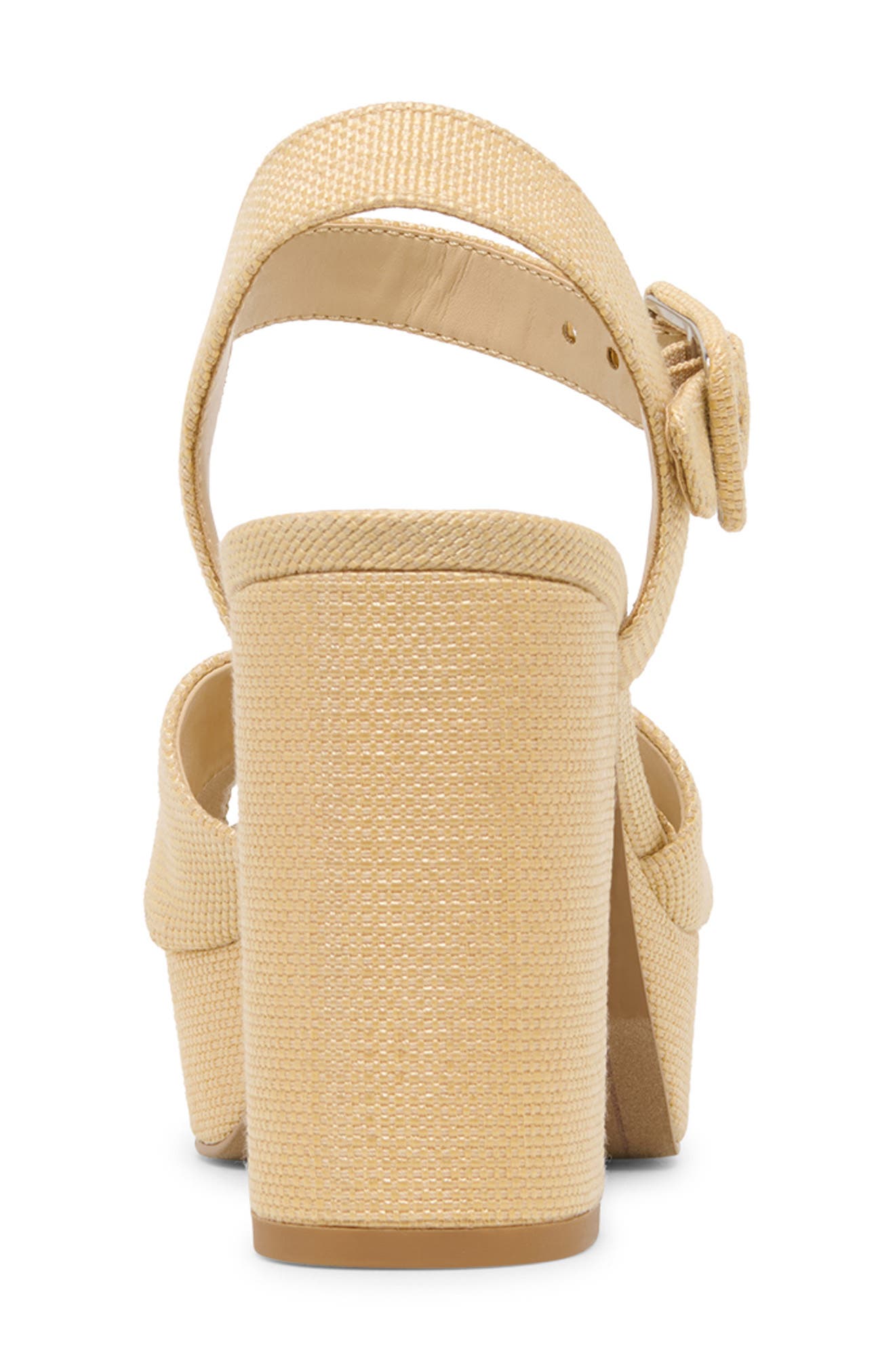 Dolce Vita Ciara Platform Ankle Strap Sandal, Alternate, color, Light Natural Raffia