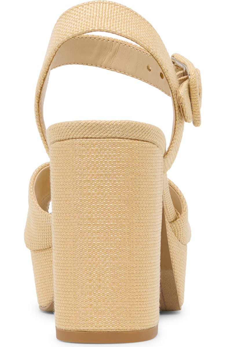 Dolce Vita Ciara Platform Ankle Strap Sandal, Alternate, color, Light Natural Raffia