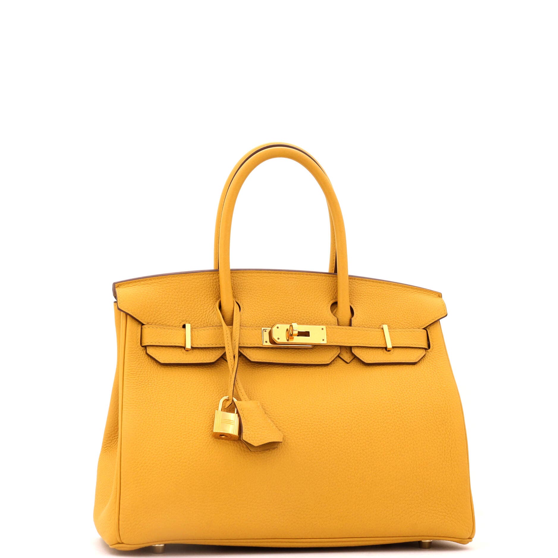 Pre-Owned Hermes Birkin Handbag Yellow Togo with Gold Hardware 30, Alternate, color, 