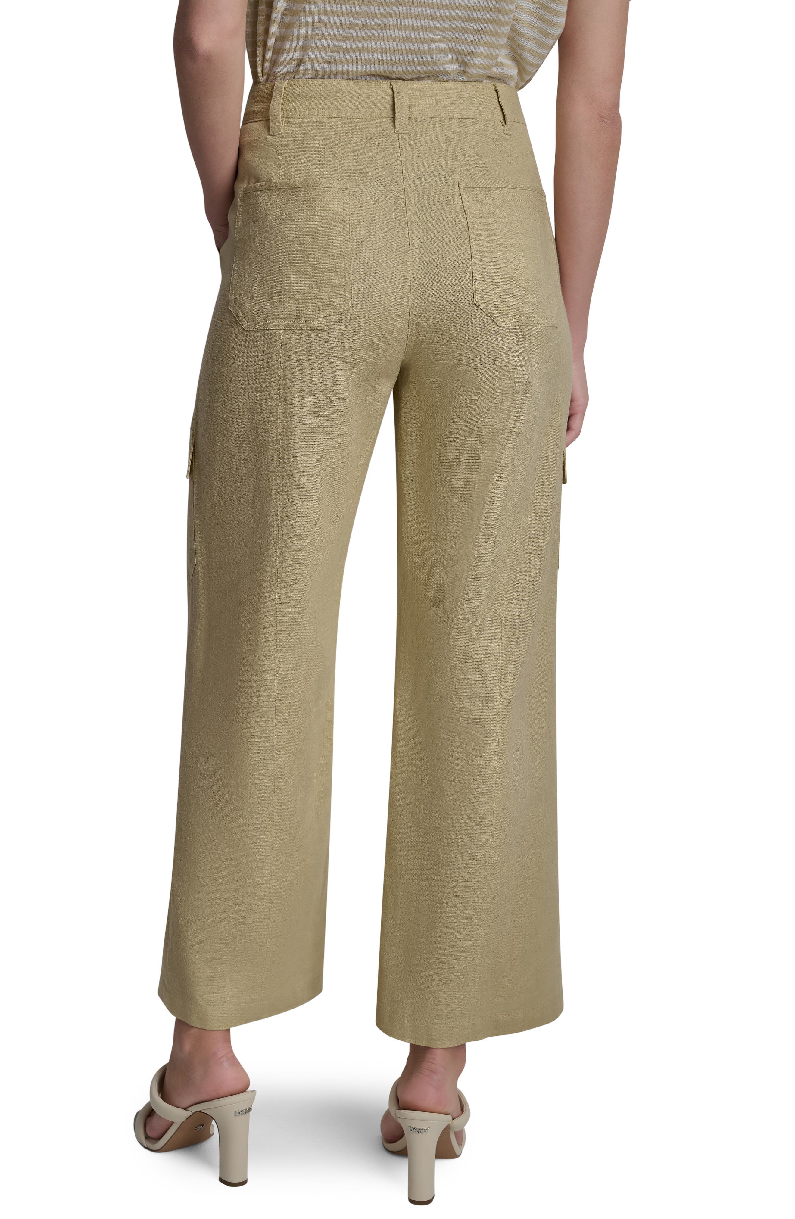 Linen Blend Cargo Pants - image 2