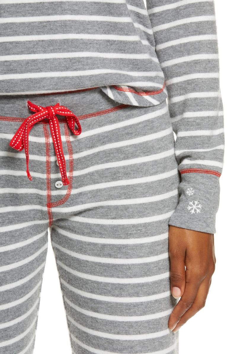PJ Salvage Joyful Stripe Pajama Top, Alternate, color,