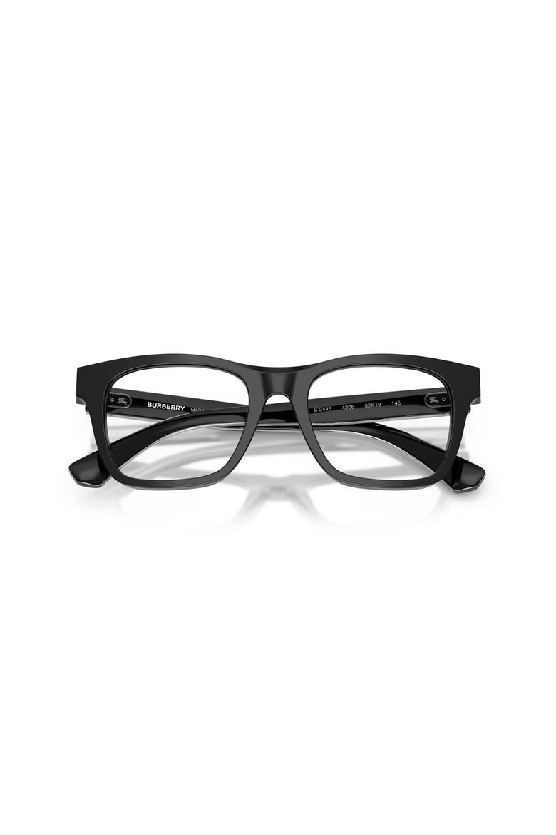 50mm Square optical glasses, Alternate, color, Black