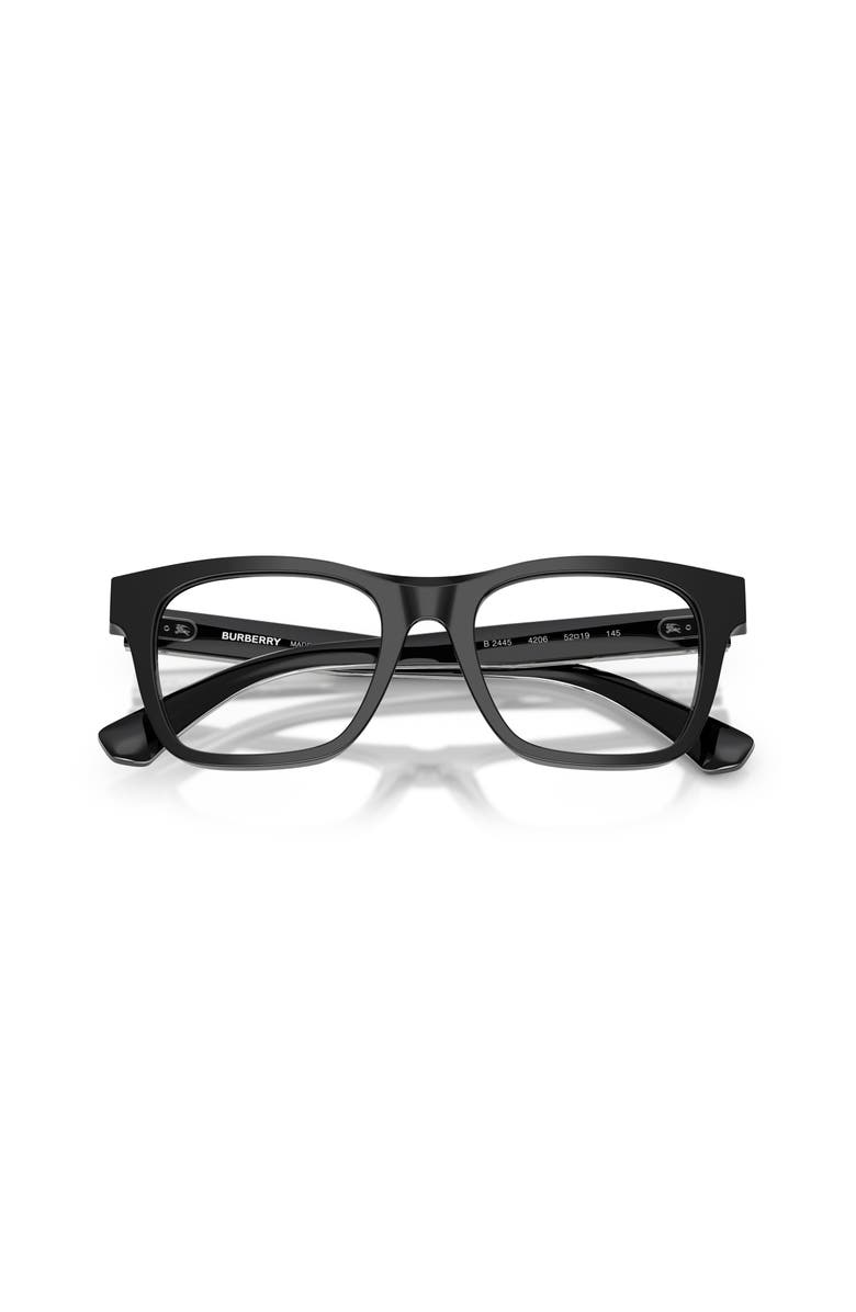 Burberry 52mm Square optical glasses, Alternate, color, Black