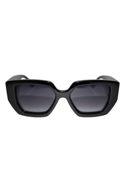 Rue 67mm Polarized Square Sunglasses