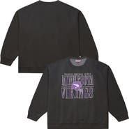 Mitchell & Ness Men's Mitchell & Ness  Black Minnesota Vikings Downtown Crew Vintage Logo Sweatshirt
