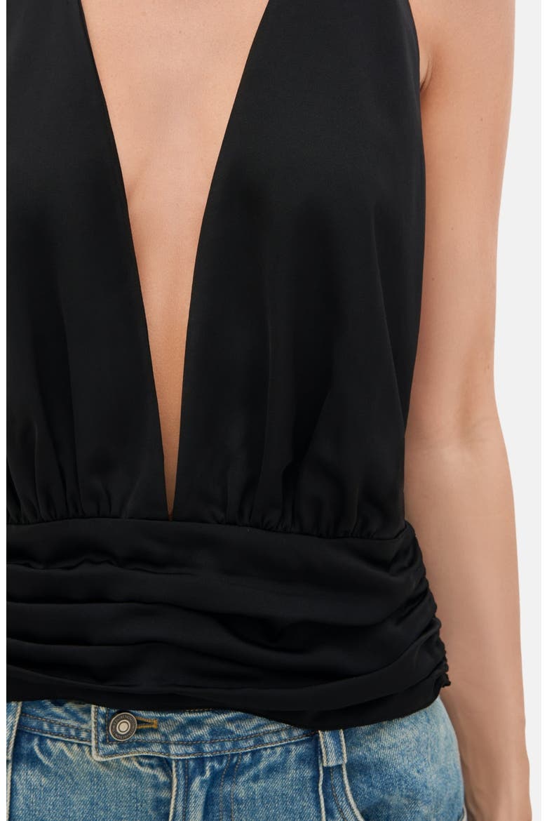 Agatha Halter Top, Alternate, color, Black