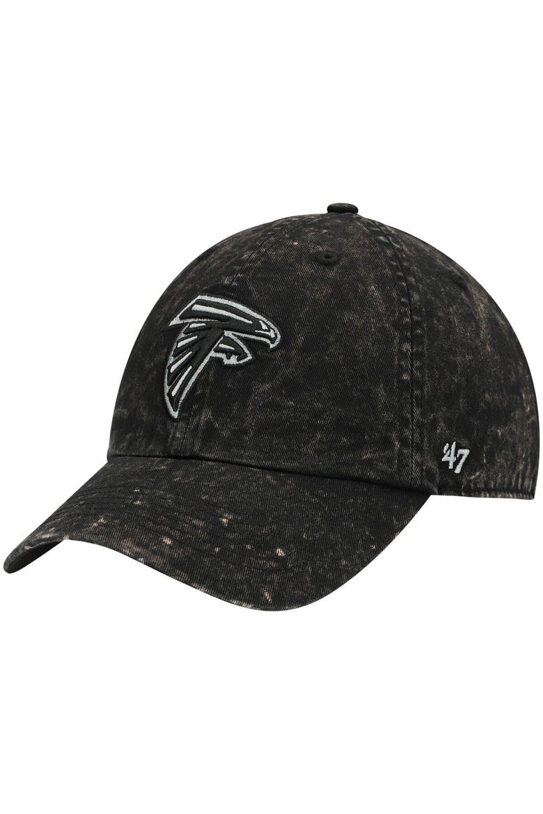 Men's '47 Black Atlanta Falcons Gamut Clean Up Adjustable Hat, Main, color, Black