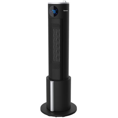 2 In 1 29 Inch Black Tower Space Heater and Humidifier