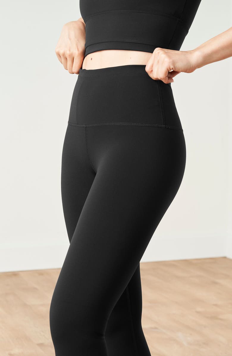 Elastique Athletics Lisse Leggings 25", Alternate, color, Black