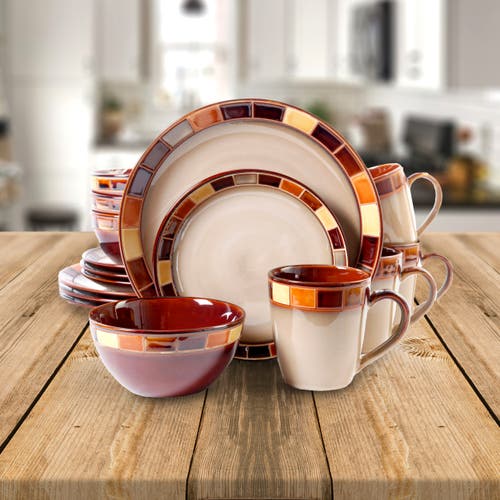 Gibson Elite Casa Estebana 16 Pc Dinnerware Set In Multi