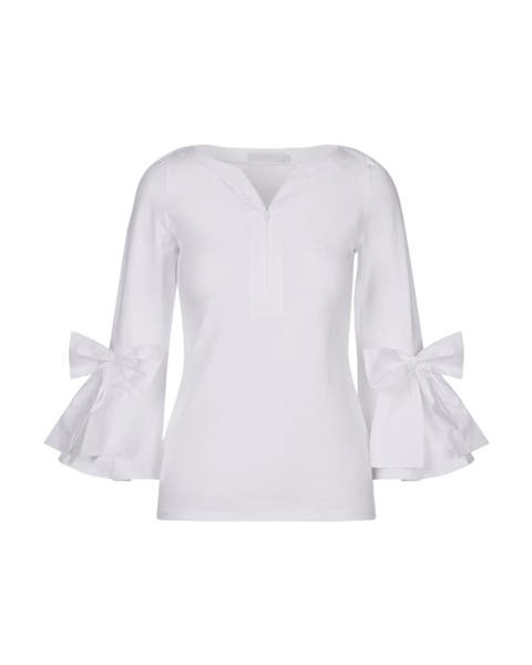 Clissa 3/4 Sleeves Fitted Pima Top shirt