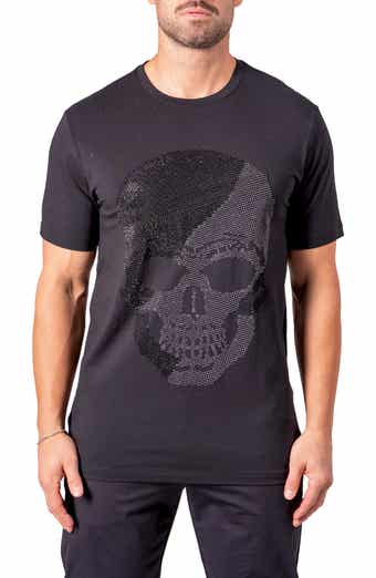 Maceoo Pixel Skull Graphic T-Shirt