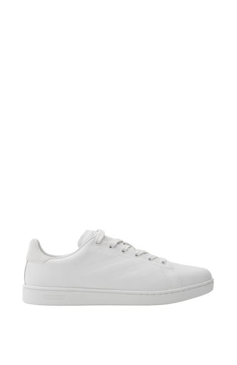 Embossed Check Leather Set Sneakers