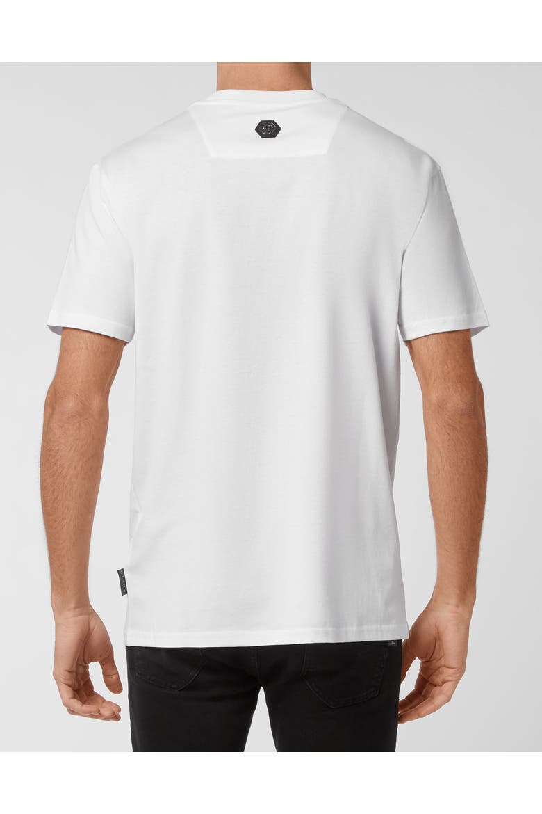 T-Shirt Round Neck Men, Alternate, color, white