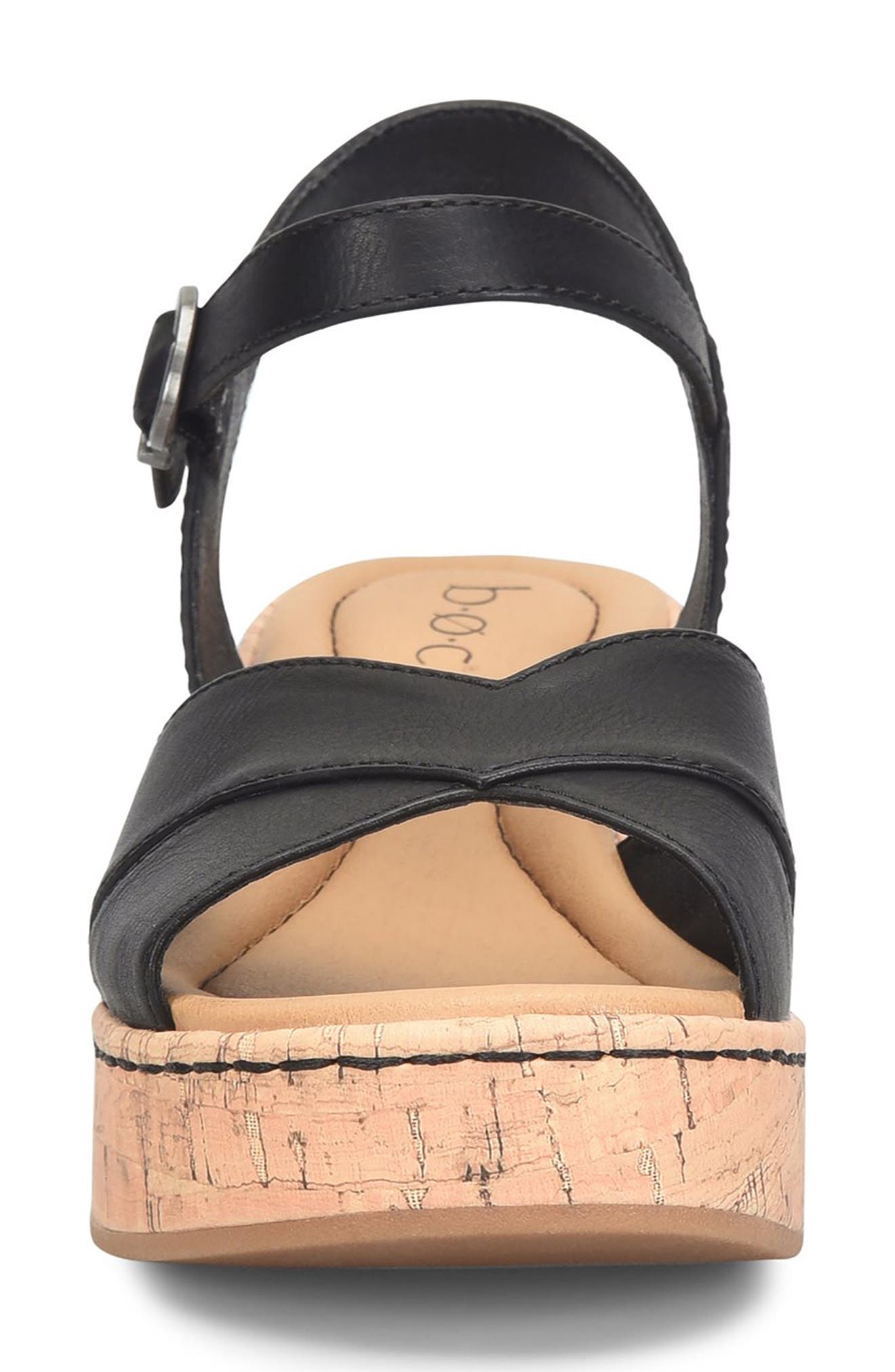B O C BY BØRN Lessa Wedge Sandal, Alternate, color, Black