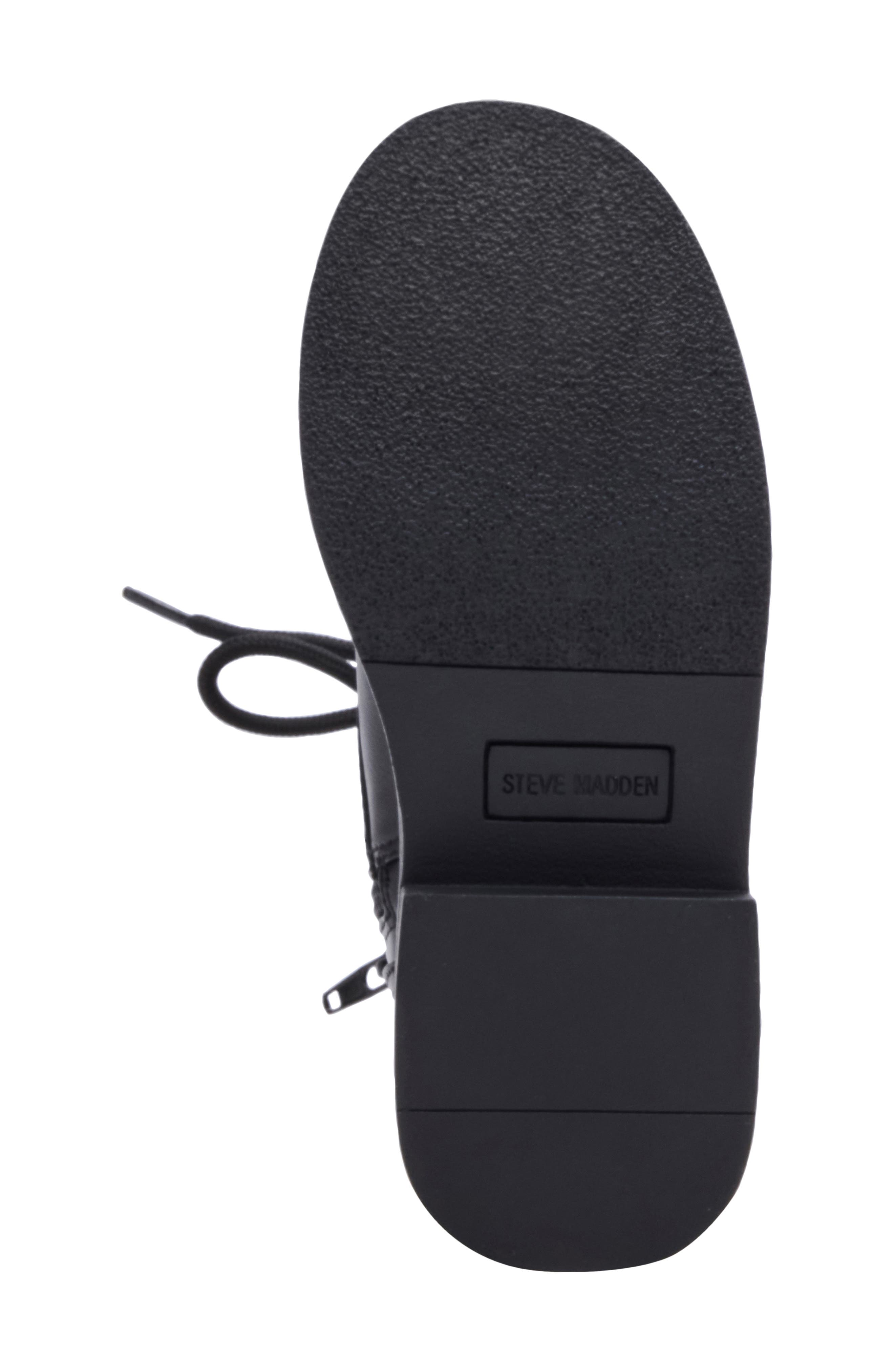 Steve Madden Kids' Jiconic Lace-Up Bootie, Alternate, color, Black
