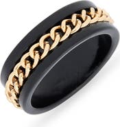 Steve Madden Men's Chain Bit Ring