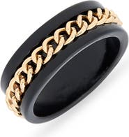 Steve Madden Men's Chain Bit Ring