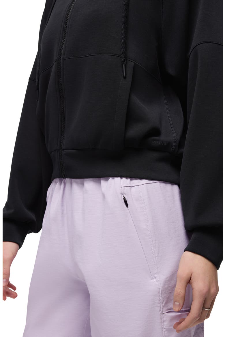 Shea Full Zip Hoodie, Alternate, color, BLACK